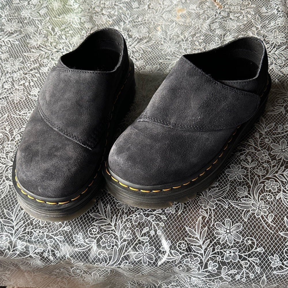 Dr. Martens **MENS** Black Suede Loafers